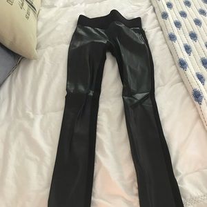 Club Monaco leather leather leggings